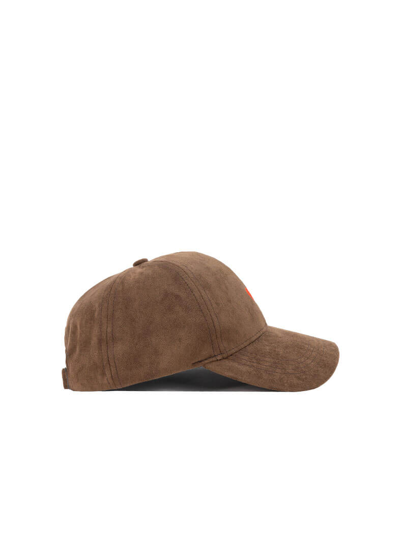 Casquette daim avec détail